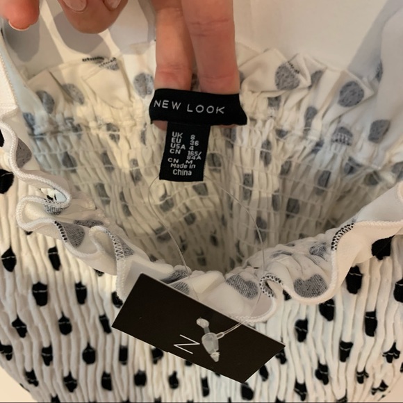 ASOS New Look White and Black Polka Dot Tank - Picture 5 of 6